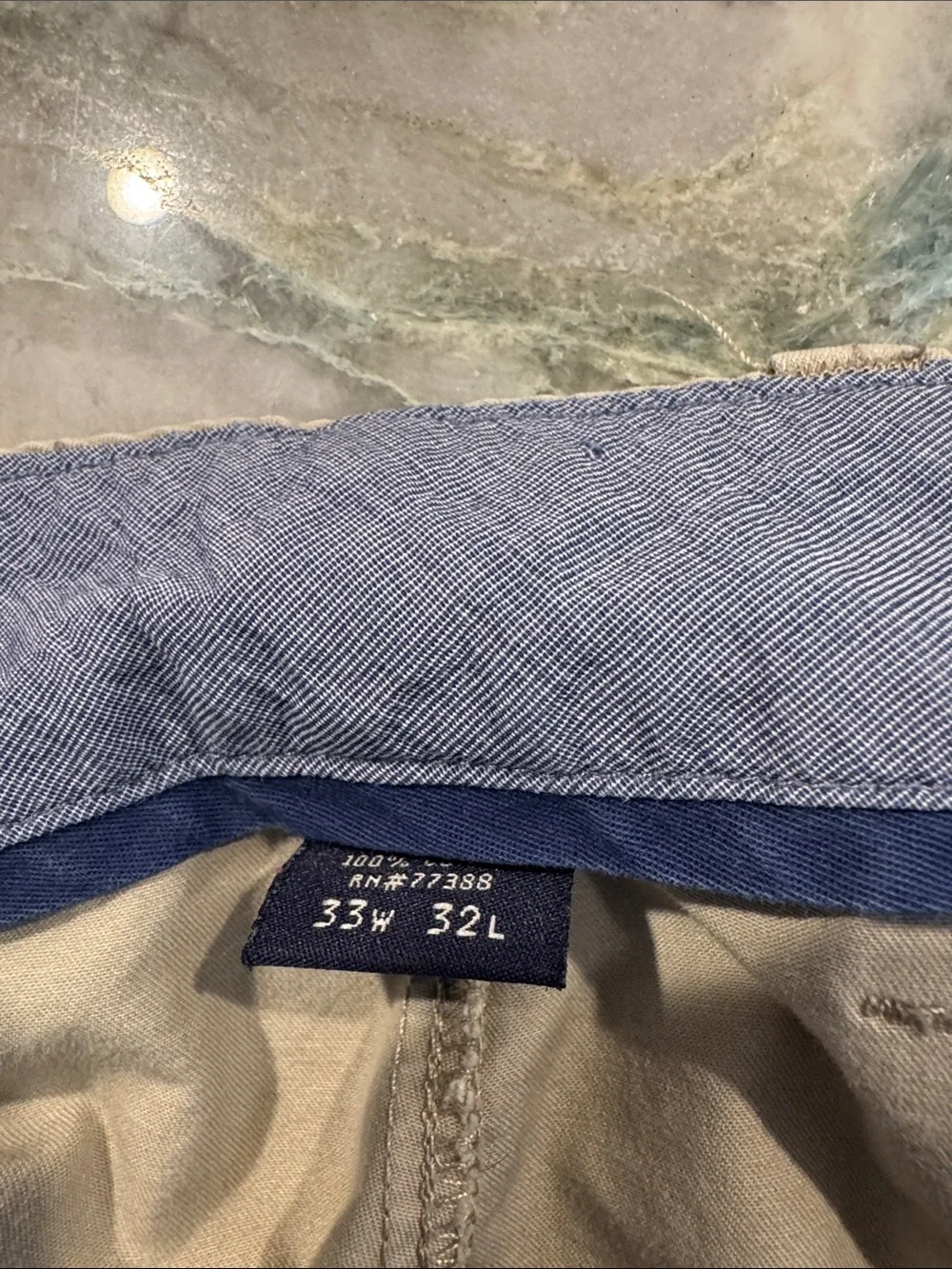 J. Crew Tan Slim Straight Chino Pants Essex 33x32